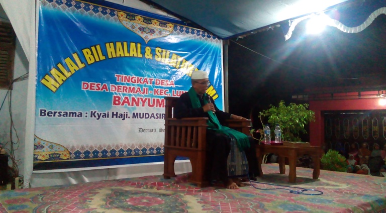 Kyai Mudasir Idris Isi Tausiyah Pengajian Halal bil Halal di Masjid Baiturrohman