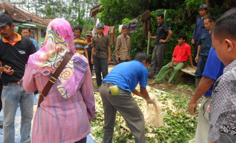 Kelompok Ternak Wana Mukti Desa Dermaji Ikuti Pelatihan Pengolahan Pakan Complete Feed