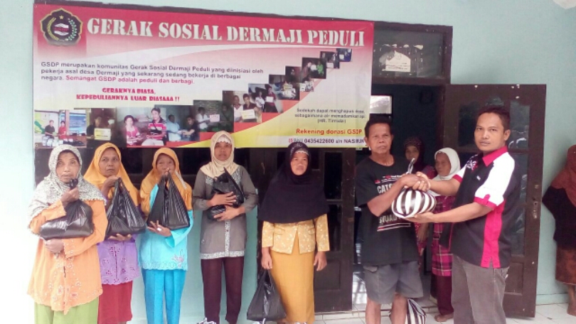 GSDP Berikan Sumbangan Sembako untuk Warga Kurang Mampu