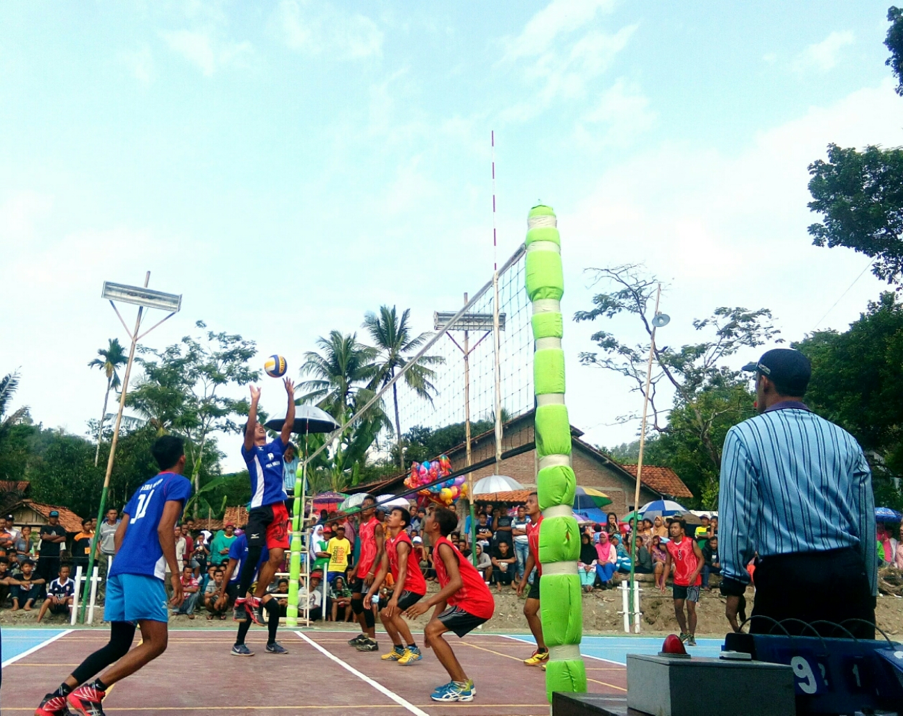 Komunitas BMI Korea dan Pemuda Dermaji Sukses Gelar Turnamen Bola Voley Antar Club