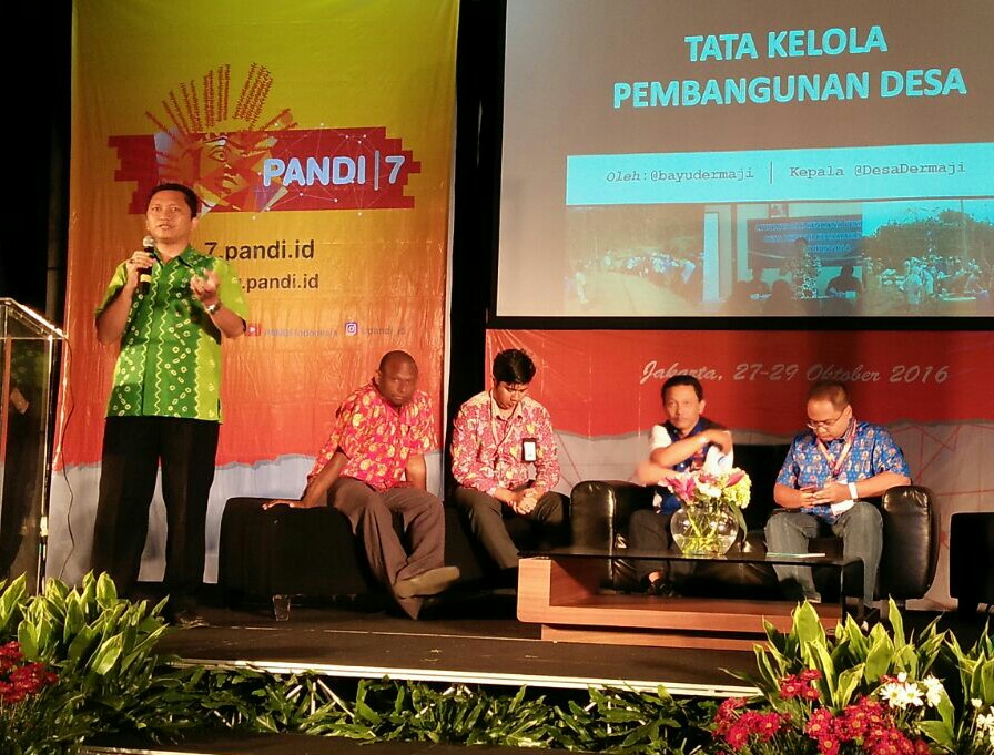 Kades Dermaji Berbagi Pengalaman Pemanfaatan TIK dalam PANDI Meeting ke-7