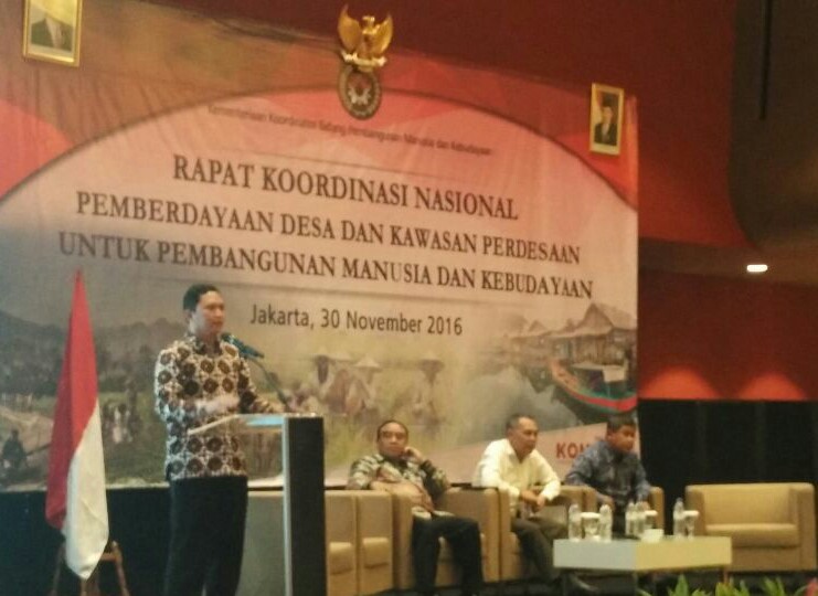 Kades Dermaji Berbagi Pengalaman Praktik Tata Kelola Desa pada Rakornas Pemberdayaan Desa yang Diselenggarakan Kemenko PMK
