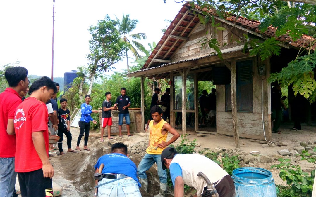 Komunitas PWD Lakukan Bedah Rumah di Grumbul Gempol