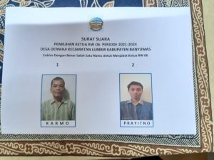 Warga Pangkalan Gelar Pemilihan Ketua RW Untuk Pergantian Antar Waktu